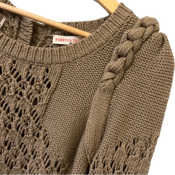 Rebecca Taylor Braided Sweater - Picture 3 of 10